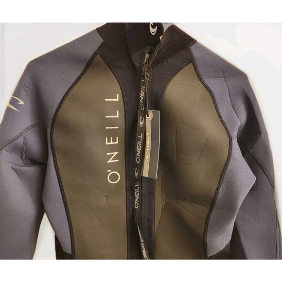 O'Neill Reactor 3/2mm Back Zip Full Wetsuit - Men's - Large / Black/Slate - Picture 9 of 10